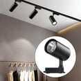 thumbnail image 4 of Cabezal de lámpara de riel LED COB 40W de tejado Lámpara de riel de lámpara de riel opa Luz cálida negra Colco foco de pista, 4 of 8