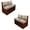 Beige-Paw Mandala Flower, variant on SCRAWLGOD Pig Heart Print RV Dinette Cushions Covers Soft Breathable RV Couch Slipcover Stretch Universal RV Dinette Booth Cover