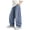 Blue, variant on Duqingm Boy's Baggy Jeans Wide Leg Hip Hop Pants Irregular Sutures Loose Fit Trousers Streetwear (Blue,14-15 Years)