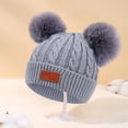 thumbnail image 2 of Conjunto de gorro y bufanda de invierno para niños, guantes y gorro de punto cálidos para bebés de 1 a 8 años., 2 of 8