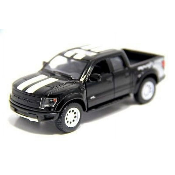 5" Kinsmart 2013 Ford F-150 SVT Raptor Stripes 1:46 Diecast Model Truck- Black