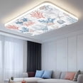 thumbnail image 5 of Fluorescent Light Covers for Ceiling Lights Classroom, Coastal Nautical Magnetic Ceiling Light Cover Filter for School,Office, 2X4 FT, Pack of 4, Ocean Coral Shell Pattern Blue Aqua, 5 of 9