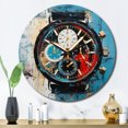 thumbnail image 1 of Designart "Temporal Fusion of a Watch" Fashion Oversized Wall Clock, 1 of 6