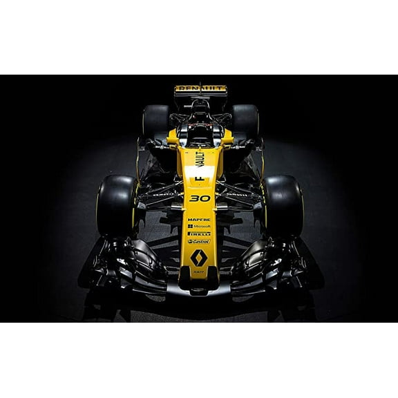 Iconic Arts Laminated 42x24 Poster: Renault rs 17 2017 Formula 1 car Wide