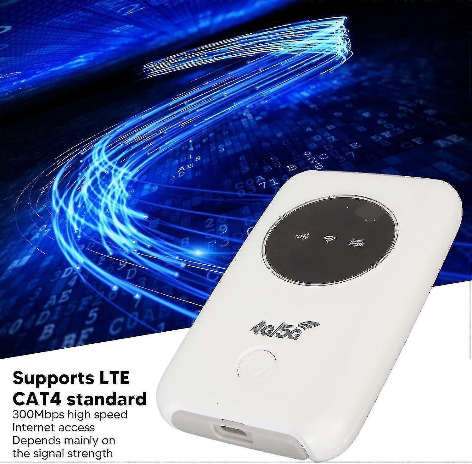 4G LTE Unlocked 5G WiFi Hotspot Device 300Mbps Router SIM Card Slot Mobile Router Bui