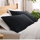 thumbnail image 3 of Juego de fundas de almohada Bedsure Black Queen Size de microfibra cepillada, 3 of 6