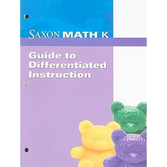 Pre-Owned Saxon Math K Guide to Differentiated Instruction (Paperback) by Saxon Publishers (Creator)