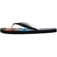 thumbnail image 2 of Norty Men's Casual Beach Pool Everyday Flip Flop Thong Sandal Shoe 41404-13D(M)US (Black/Orange Palm Tree), 2 of 7