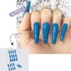 thumbnail image 1 of Uñas postizas, uñas postizas, regalos para mujeres, uñas brillantes de colores puros, uñas postizas terminadas, 24 uñas postizas terminadas, pegatinas para uñas de 3 ml, 1 of 2