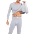 thumbnail image 5 of ANYFIT WEAR Thermal Underwear for Men Ultra Soft Long Johns Set Fleece Lined Warm Base Layer Top and Bottom for Cold Weather Gray XL, 5 of 7