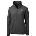 thumbnail image 2 of Women's Cutter & Buck Charcoal Pittsburgh Steelers  Cascade Eco Sherpa Fleece Half-Zip Jacket, 2 of 3