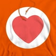 thumbnail image 2 of Care Bears: Unlock the Magic Tenderheart Bear Belly Adult Pull-Over Hoodie, Orange, 2X-Large, 2 of 4