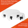 thumbnail image 3 of Motorcycle Windshield Extension Deflector - Adjustable Clip On Windscreen Universal Fit for Most Motorcycles and Dirt Bikes for Reduced Wind Noise, 3 of 7