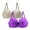 Beige、Purple, variant on Women's 2-Pack Plus Size Sexy Floral Lace Full Coverage Underwire Padded Bras - Large Bust Lingerie 90D