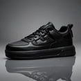 thumbnail image 2 of Men's & Unisex Chunky Platform Sneakers with Height - Low-Top Skate Shoes, Thick MD Sole for Outdoor, Casual Wear & Skateboarding - All-Season Comfortable Sneakers Suitable for Men &, 2 of 10