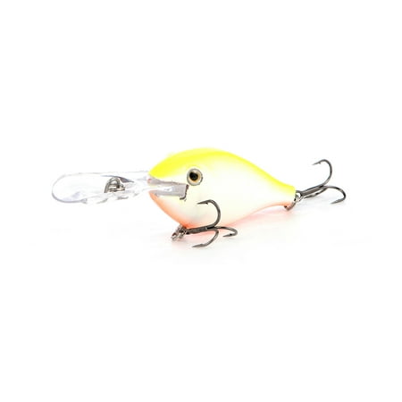 Round Bill Diving Crankbait Hard Action Lure for all bass, walleyes, and game fish;(Color No.1) By