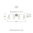thumbnail image 2 of Capital Lighting 148841BN-542 Lawson 4 Light 33" Wide Vanity Light - Nickel, 2 of 7