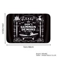 thumbnail image 4 of SXPUBZ Please Don't Summon Demons in the Bathe Room Non Slip Flannel Floor Mat for Bathroom Kitchen Bedroom Decor 16x24 inch, 4 of 5