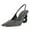 Black, variant on FSJ Women Chain Chunky Block Heel Pointed Closed Toe Slingback Sandals Slip On Sparkly Rhinestones Upper Summer Pumps Dress Party Shoes Size 8 Black