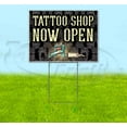 thumbnail image 1 of Tattoos Now Open (18" x 24") Yard Sign, Includes Metal Step Stake, 1 of 6