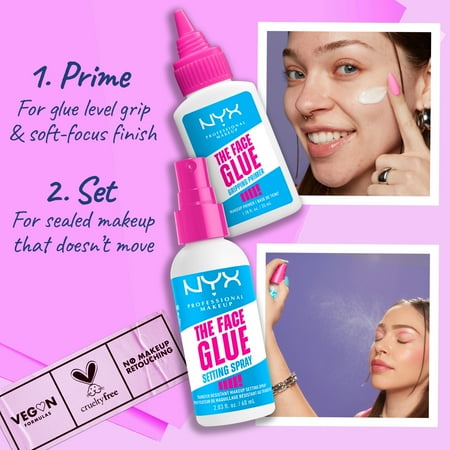 ニックス ザ フェイス グロウ セッティング スプレー 60ml NYX PROFESSIONAL MAKEUP SPRAY FIXATEUR THE FACE GLUE [bmj]