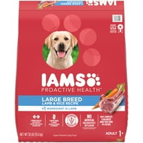 Iams Proactive Health Large Breed Adult Dry Dog Food Lamb & Rice Recipe, 30 Lb. Bag