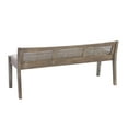 thumbnail image 4 of Powell Tramore Upholstered Bench with Rattan Cane Back, Mid Tone Brown/Beige, 4 of 17