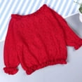 thumbnail image 5 of Coerni Little Girls Knit Cardigan Sweater for Toddler Baby Ruffle Long Sleeve Button up Sweater Jacket Outwear Top Spring, 5 of 5