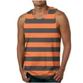 thumbnail image 3 of AnuYalue Mens Striped Tank Top Lightweight Workout Sleeveless Shirts Athletic Muscle Tops Fashion Color Block Tank Shirt, 3 of 6