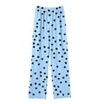 thumbnail image 6 of ZVAVZ Valentine's Day Pants for Boys Girls Wide Leg Sweatpants Kids Elastic Waist Sports Trousers with Pockets Light Blue,15-16 Years, 6 of 7