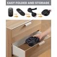 thumbnail image 5 of Paquete de 2 cestas plegables de malla grande y resistente para la colada con bolsillo y asas de transporte, cesta plegable para la colada para dormitorio, baño, dormitorio, viajes, camping, 5 of 5