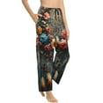 thumbnail image 6 of Salouo Floral Dreamcatcher Elegance Print Women's Pajama Pants Casual Loose Sweatpants PJs Flowy Pants Drawstring Palazzo for Women Wide Leg Pants Lounge Pajama -XX-Large, 6 of 8