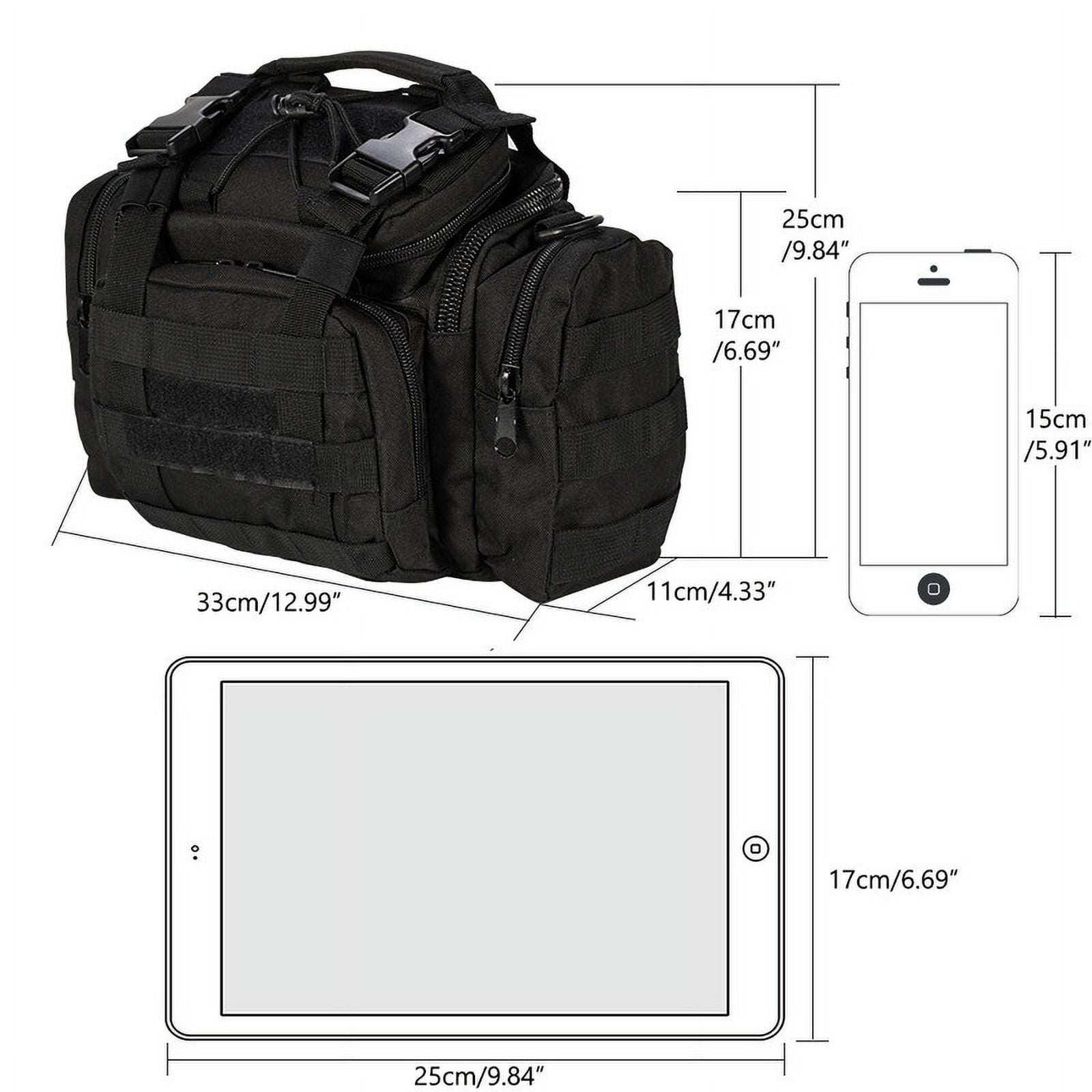 Dr.Fish Fishing Tackle Bag with Boxes & Bait Storage Fishing Lures Kit Black
