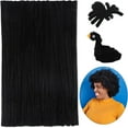 thumbnail image 2 of BESTSKY Black Pipe Cleaners for Hair, Pipe Cleaners, 100 PCS Black Pipe Cleaners for Locs Chenille Stems Pipe Cleaners Craft Supplies for Wig Weaving DIY Halloween Decorations, 2 of 7