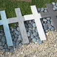 thumbnail image 5 of Ekena Millwork 14"W x 20"H x 3/4"D Vintage Farmhouse Cross, Barnwood Decor Collection, Driftwood Blue, 5 of 10