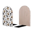 thumbnail image 2 of Lsque French Bulldog3 Printed Wood Bookends,Non-Skid Bookend for Shelves,Heavy Duty Support Bookends,Non-Slip Foam Pads for Office, Home, and Library,1 Pair, 2 of 8