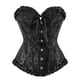 thumbnail image 1 of Plus Size Women's Lace Up Corset Top Overbust Body Shaper, 1 of 5