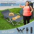 thumbnail image 4 of ABORON 2 Packs Oversized XXL Folding Camping Cot for Adults & Kids, 78" L x 32" W x 18" H Large Folding Guest Bed Cots, Sleeping Cot Folding Bed with 2 Sided Mattress & Carry Bag, Up to 900lbs, 4 of 10