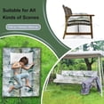 thumbnail image 6 of YLLN Porch Swing Cushions, Patio Furniture Cushions With 4" Thicken Backrest, Waterproof & Machine Washable, with Ties, Bench Cushions For Outdoor Furniture（40"x63"Bamboo）, 6 of 7