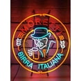 thumbnail image 1 of Queen Sense 24"x24" Birra Moretti Italian Brewing Neon Sign Man Cave Handmade Neon Light 124BMIB, 1 of 1
