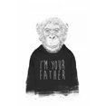 thumbnail image 2 of Solti, Balazs 17x24 Black Ornate Wood Framed with Double Matting Museum Art Print Titled - Im Your Father, 2 of 4