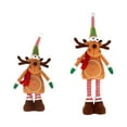 thumbnail image 2 of Matoen Telescopic Christmas Elk Doll Plush Santa Snowman Figurine for Home Window Decor Festive Ornament Gift, 2 of 6
