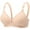 Khaki, variant on Aofany Women's Plus Size Comfort T-Shirt Bra Soft Lightly Lined Wireless Push Up Bra Full Coverage Supportive Everyday Bras(36B/C-44B/C)