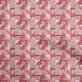 thumbnail image 1 of oneOone Rayon Pink Fabric Geometric Sewing Craft Projects Fabric Prints By Yard 56 Inch Wide, 1 of 4