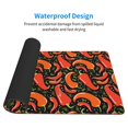 thumbnail image 4 of Balery Red Hot Chili Mouse Pad ,15.8x29.5 In Large Gaming Mouse Pad Desk Mat Long Non-Slip Rubber Stitched Edges,Waterproof Mousepad Desk Mat For Gamer Office Home, 4 of 9
