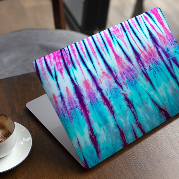 DesignSkinz Vivid Blue Washed Tie Dye V1 Full-Body Skin Decal Wrap Cover for MacBook 12" Retina (A1534)