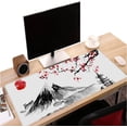 thumbnail image 2 of Japanese Cherry Blossom Large Gaming Mouse Pad,Long Non-Slip Rubber Base for Desk,Stitched Edges Playmat Gifts for Men Women,Mouse Mat Desk Pad for Office Home 31.5×11.8 Inch, 2 of 6