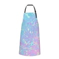 thumbnail image 2 of Pofeuu Fantasy Gradient Print Waterproof Apron with Pockets Adjustable Cooking Aprons Kitchen Bib for Baking Household Cleaning, 2 of 8