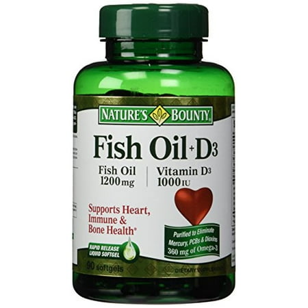 UPC 644135176911 product image for Nature's Bounty Fish Oil Vitamin D 1000IU, 90 Softgels (Pack of 2) | upcitemdb.com