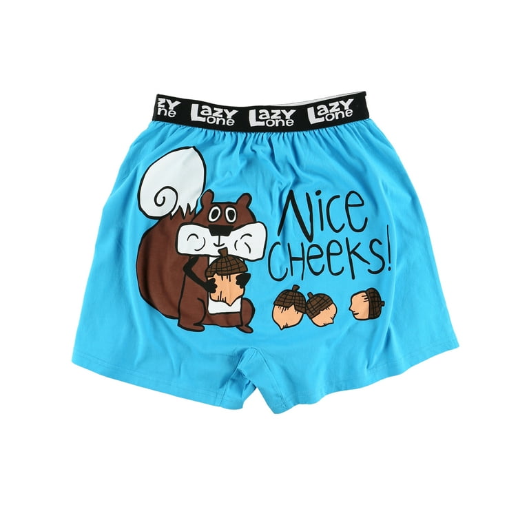 LazyOne Funny Animal Boxers, Nice Cheeks, Humorous Underwear, Gag Gifts for  Men, 3xlarge